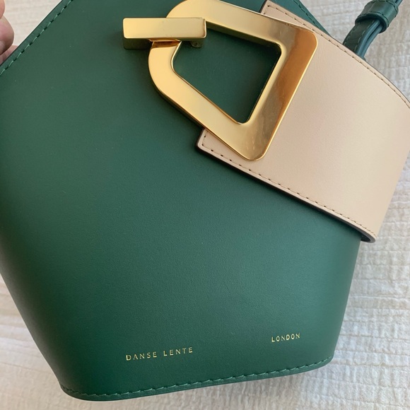 DANSE LENTE
Green Johnny Mini Leather Bucket Bag - Picture 2 of 12